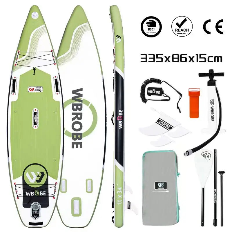 TOURUS 2023 April New Arrival Blue Wood Double Layers Sup Boards YOGA Inflatable Stable Stand up Paddle Board 11Feet 33Inch