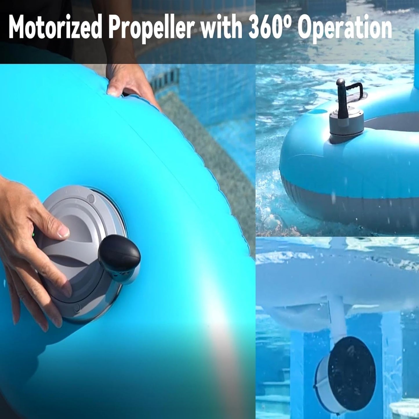 Inflatable River Tube Float - River Run for Adult Heavy Duty Motorized Tubes Floating with Backrest for Party Summer Water Beach