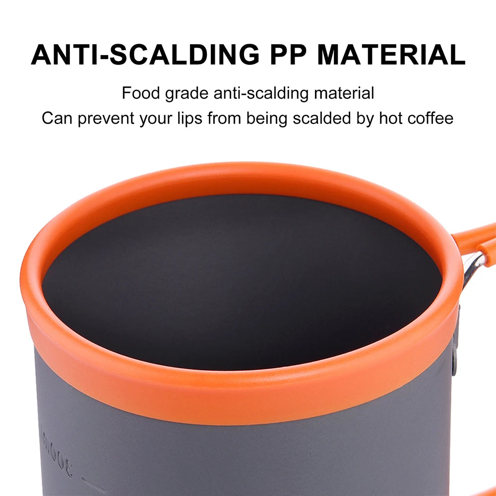 Camping Aluminum Cup Outdoor Mug Tourism Tableware Picnic Cooking Equipment Tourist Coffee Drink Trekking Hiking