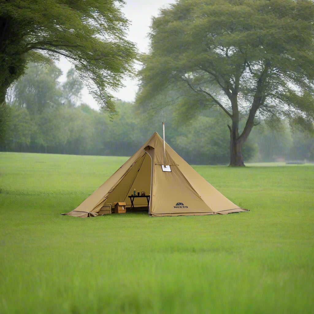 5-8 People Teepee Tent with Stove Jack 500PRO with Chimney provision