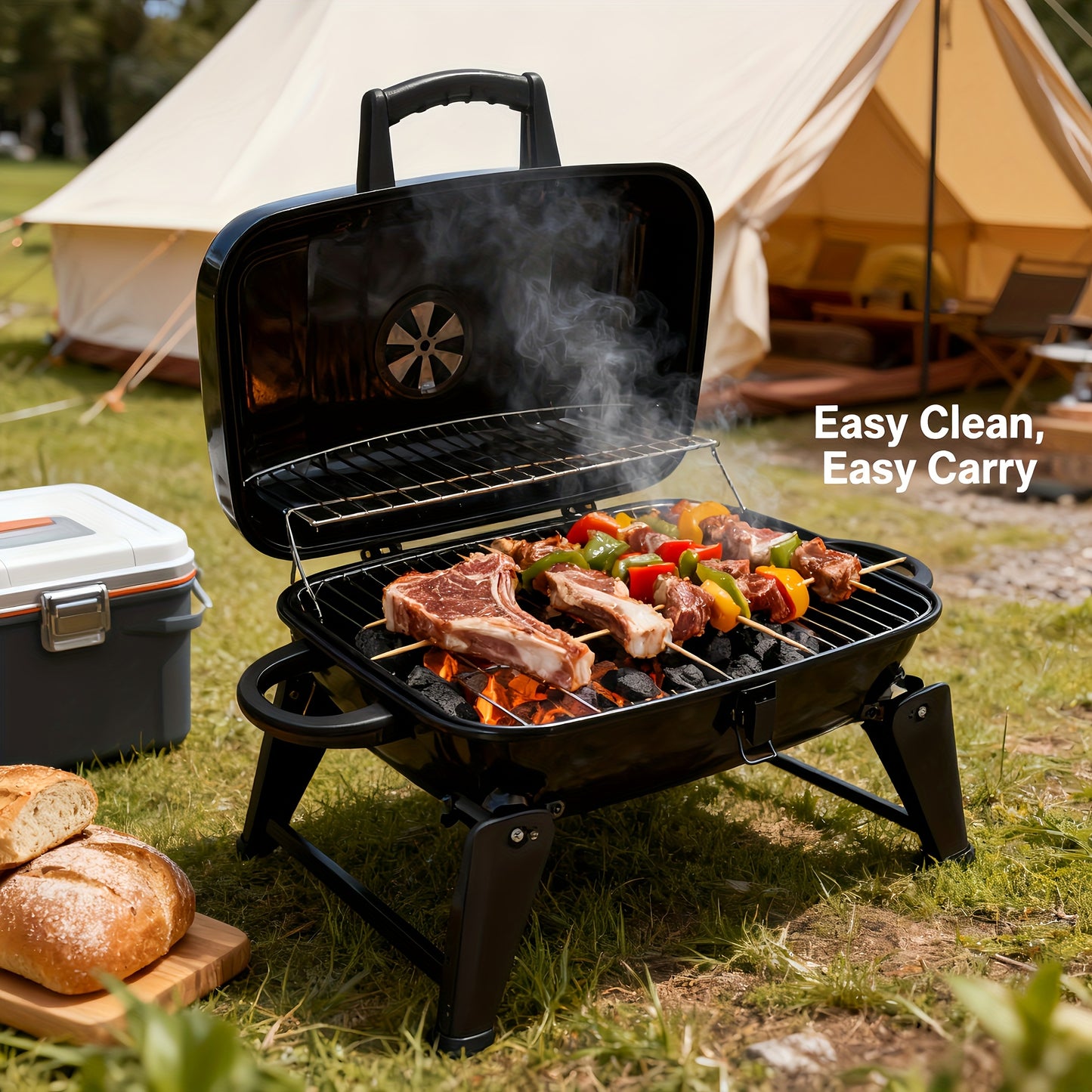 Compact Portable Charcoal BBQ Grill