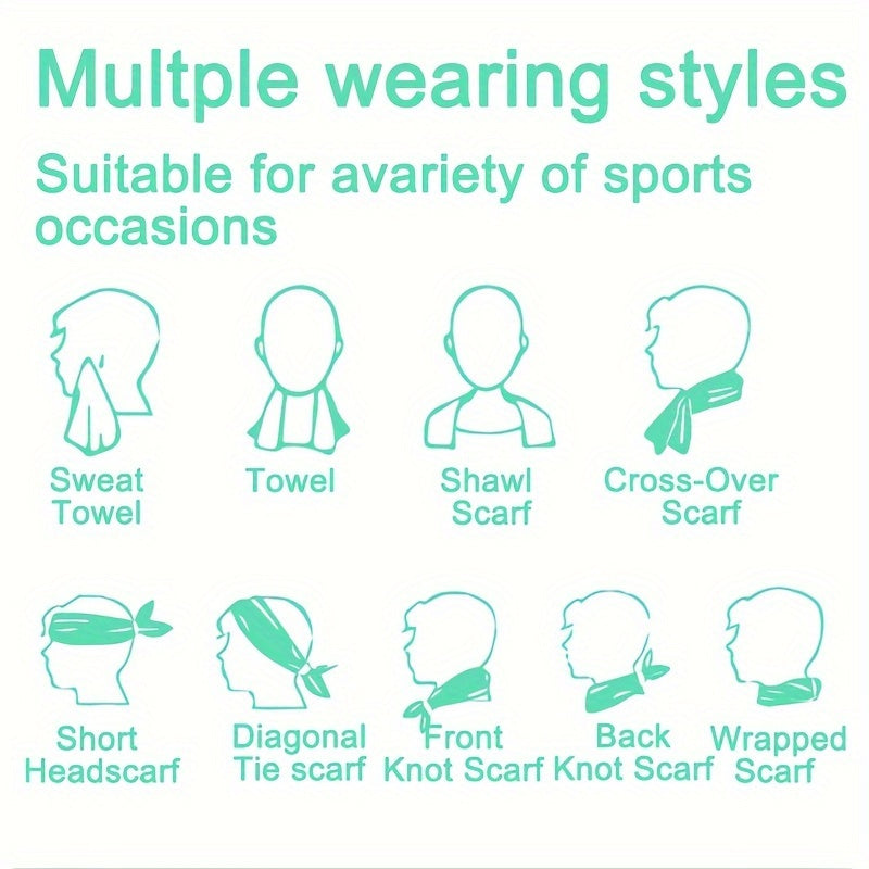 Camping Cooling Towel - Outdoor Sports Towel for Instant Cooling Relief