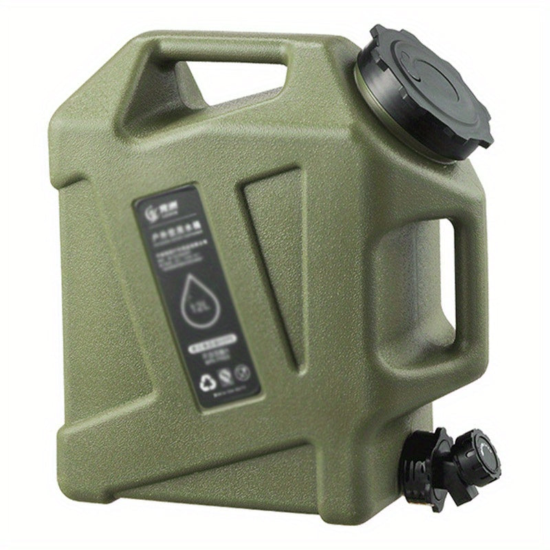 Portable Outdoor Camping Water Storage Container with Faucet - Durable PE