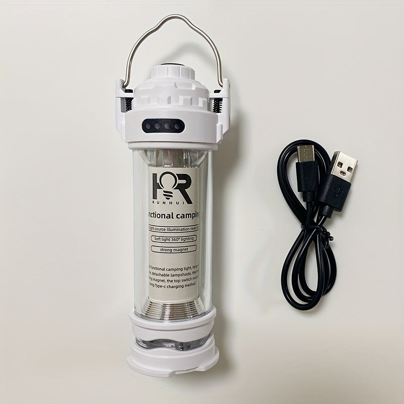 Durable LED Camping Lantern with Touch Sensor - Rechargeable