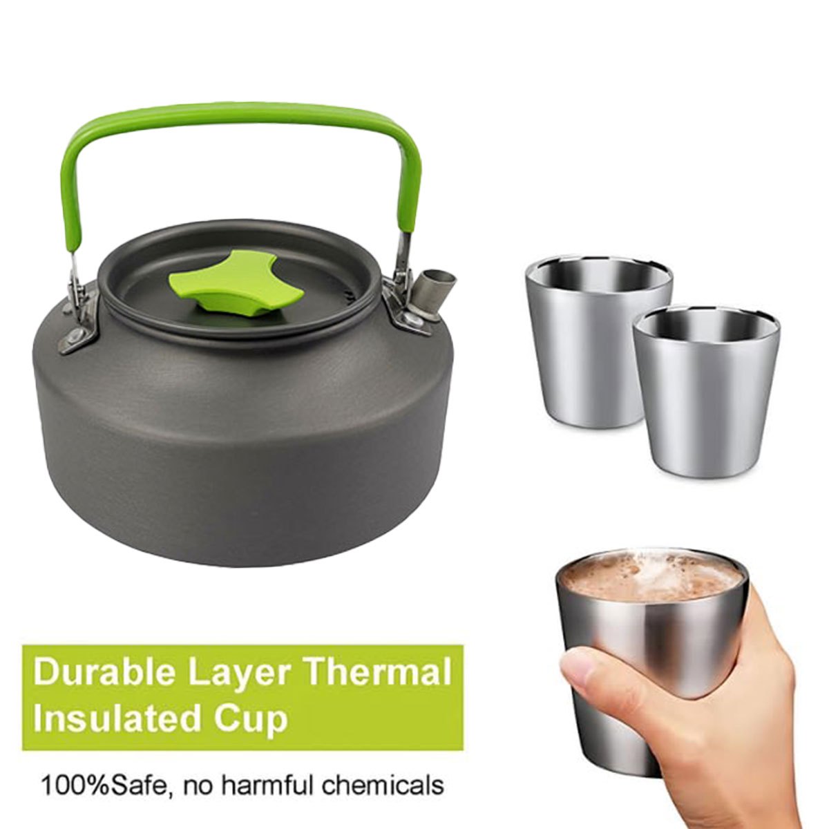 Portable Cookware | 304 Stainless Steel, Foldable and Stackable