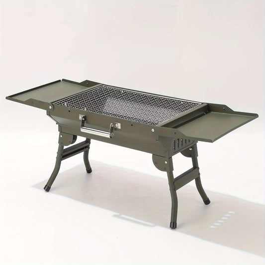 Portable Army Green Folding Grill | Dual Side , Easy to Clean.
