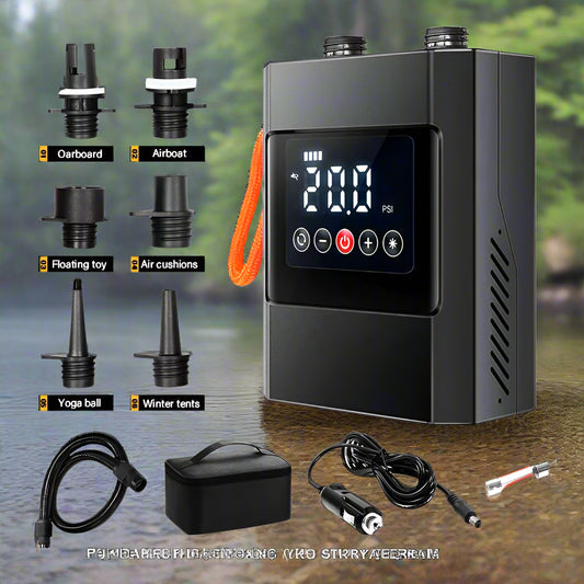 SUP Pump Stand-Up Paddle Rechargeable 20PSI Inflatable PVC Boat Kayak Accessories for Surfing Kite Mattress Tent Mattress