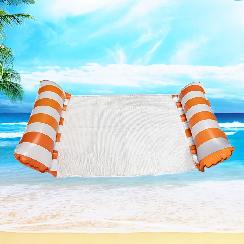 PVC Inflatable Floating Hammock, Double-Sided Pool Floatie