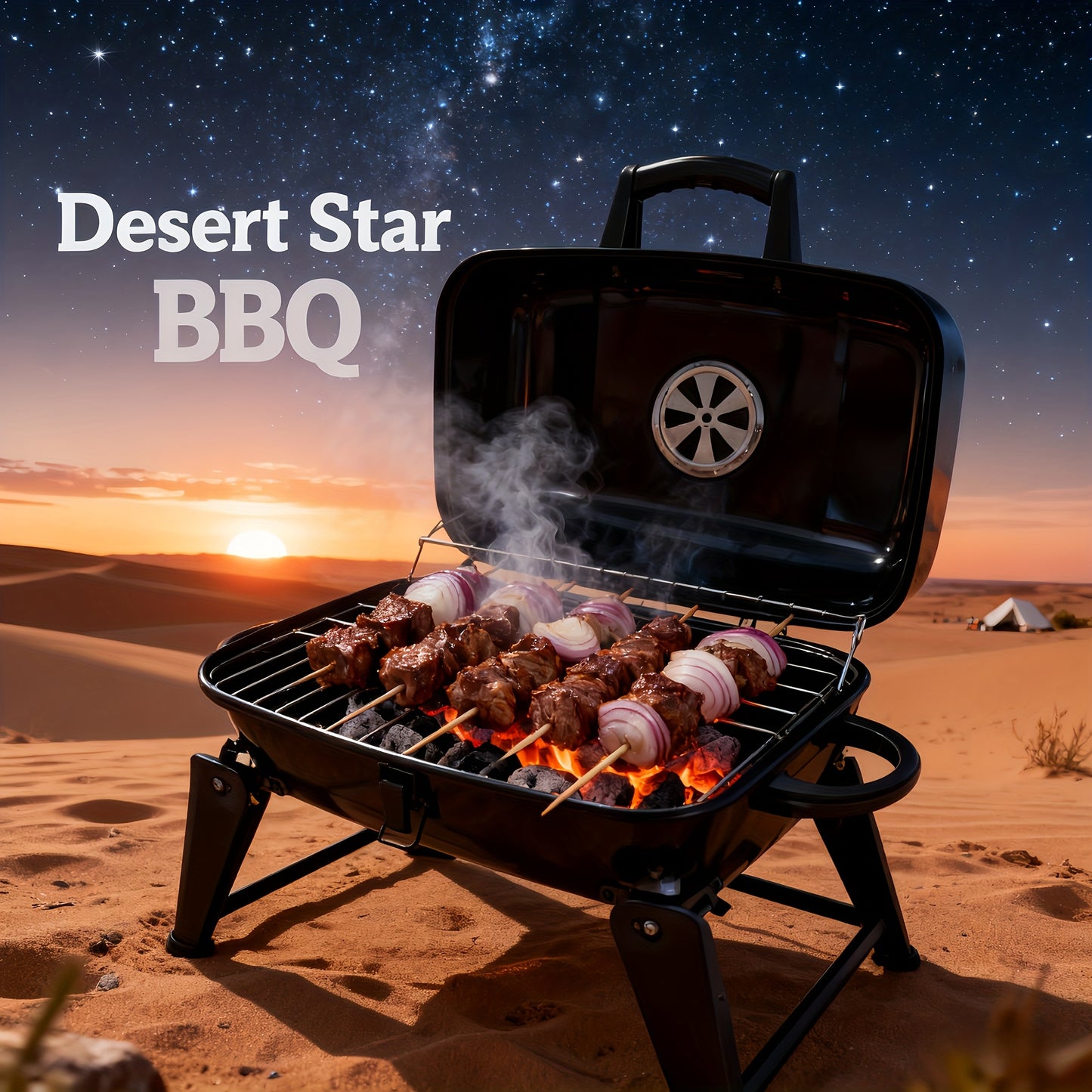 Compact Portable Charcoal BBQ Grill