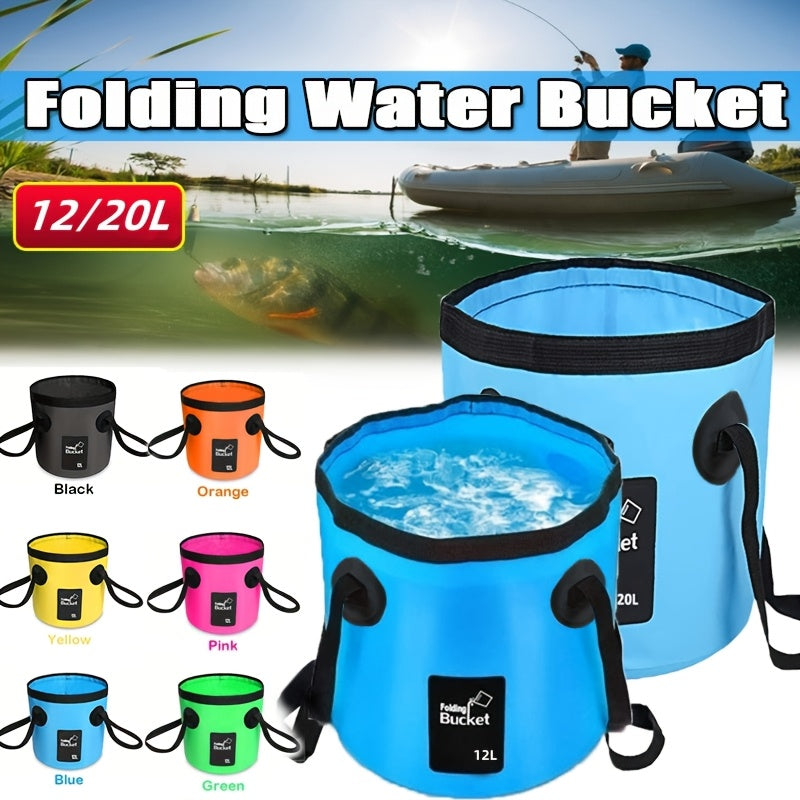 Portable Foldable Water Bucket - Perfect for fishing & Camping!!