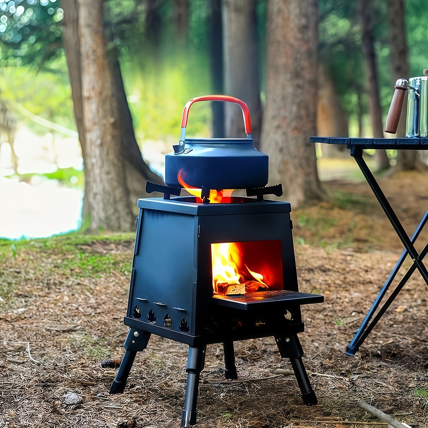 Outdoor Camping Folding Portable Firewood Stove