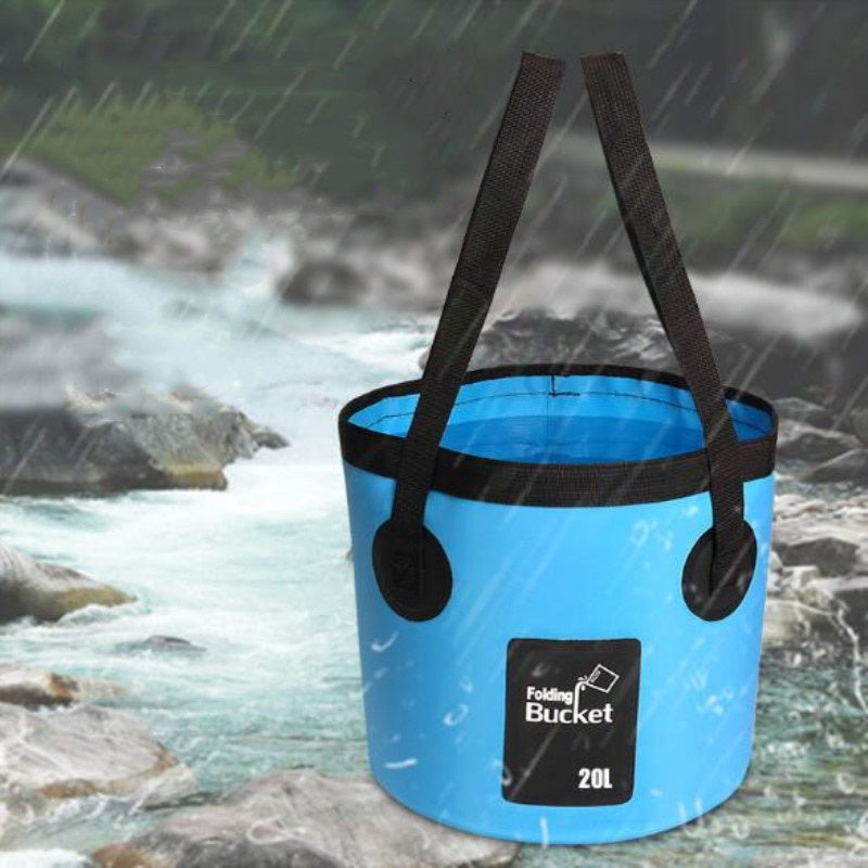 Portable Foldable Water Bucket - Perfect for fishing & Camping!!