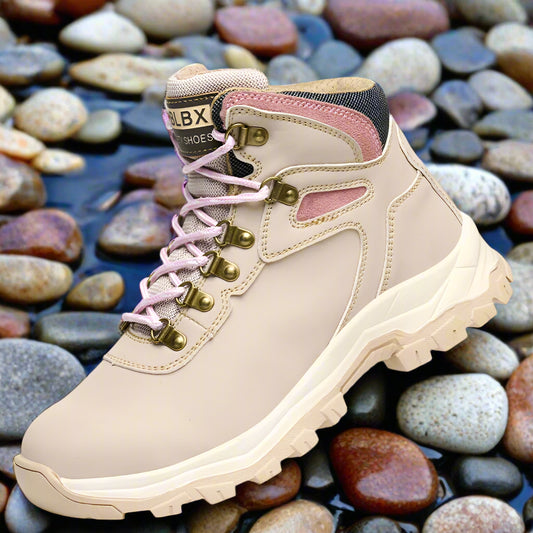 Waterproof Steel Toe Safety Boots for Women Anti-Smash Design, Anti-Puncture Sole, Non-Slip Breathable Construction Work Shoes