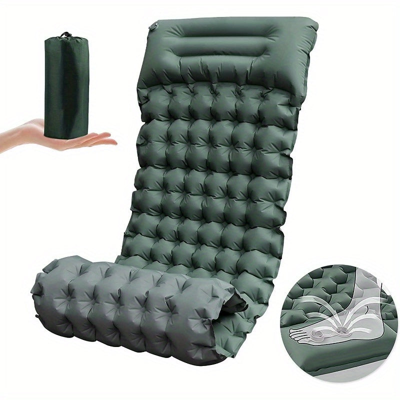 Camping Sleeping Pad with Foot Pump - Extra Wide and Thick