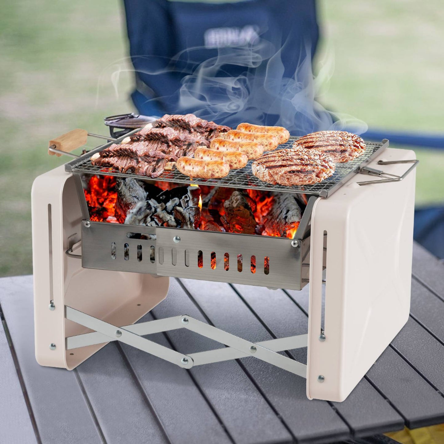 Portable Charcoal Grill - Folding BBQ