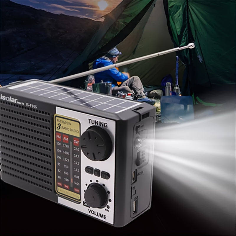 Portable Solar Radio | Digital Speaker MP3 Player | | Flashlight, Emergency Radio