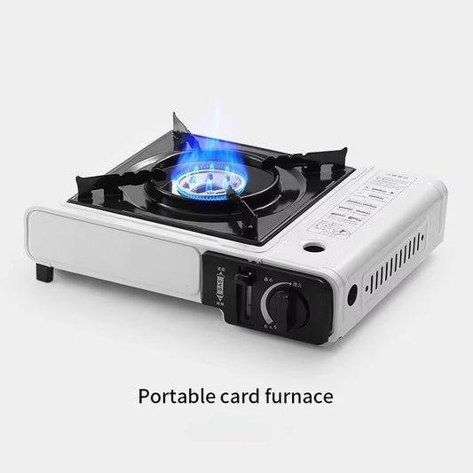 Outdoor Cassette Stove Butane Gas Burner Portable BBQ Hot Pot Stove Lightweight Household Cooking Equipment for Camping Hiking