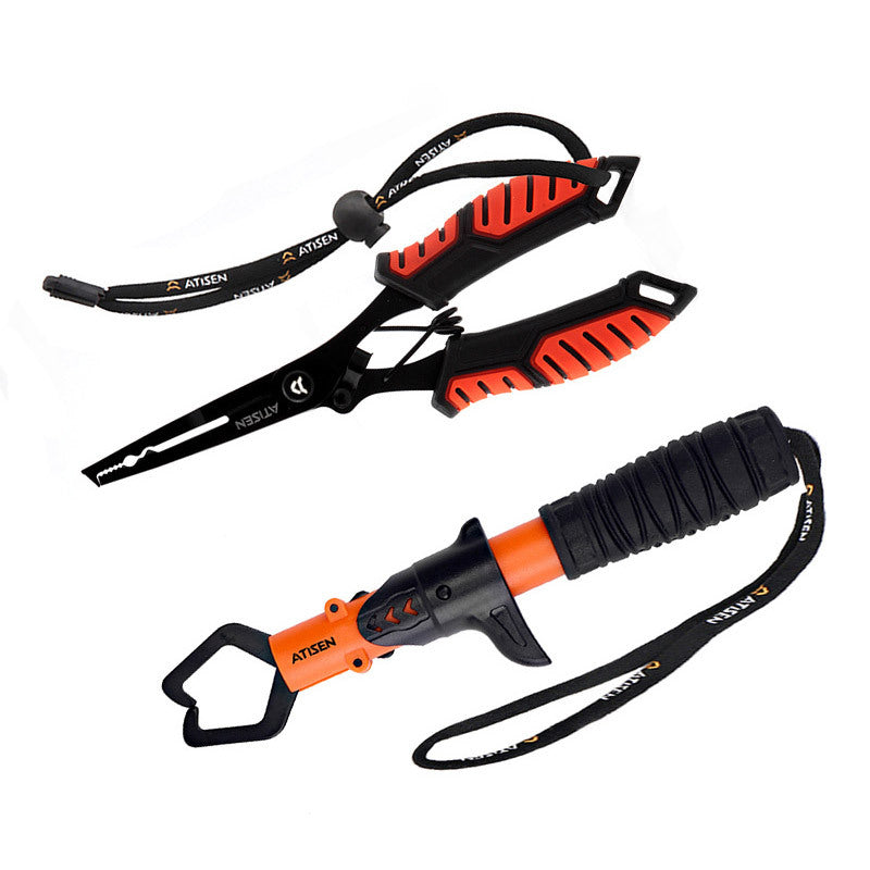 2pcs Durable Stainless Steel Fishing Pliers - Essential Tool for Easy Fish Control and Outdoor Fishing