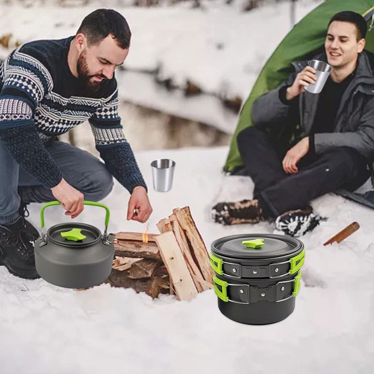 Portable Cookware | 304 Stainless Steel, Foldable and Stackable