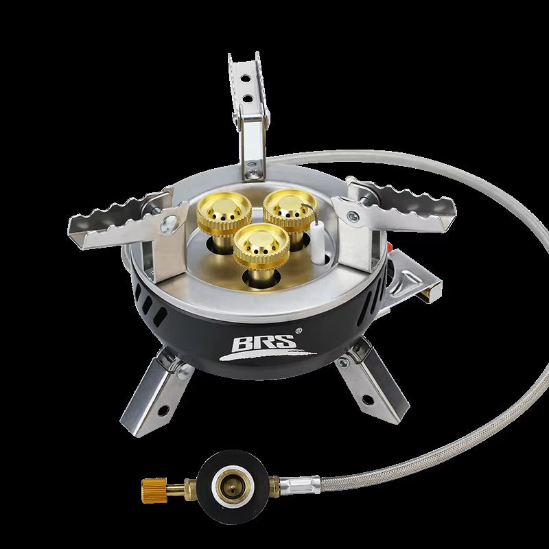 BRS-203/207 3 Buners and 7 Buners High Power Outdoor Camping Hiking Portable Picnic Gas Stove Buner
