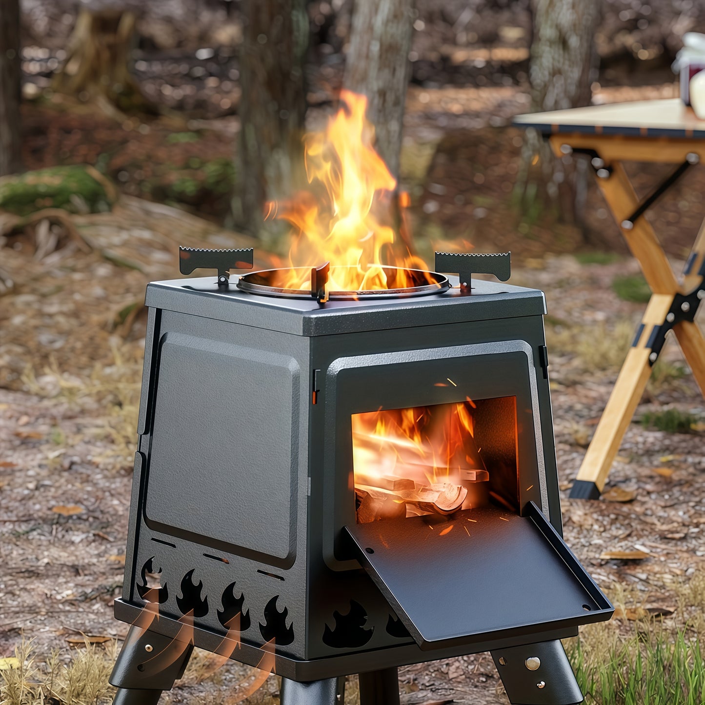 Outdoor Camping Folding Portable Firewood Stove