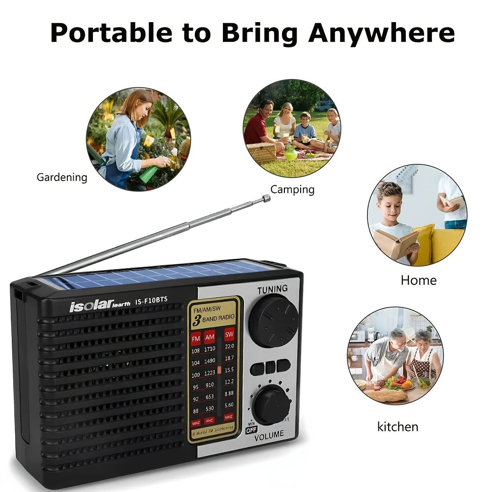 Portable Solar Radio | Digital Speaker MP3 Player | | Flashlight, Emergency Radio