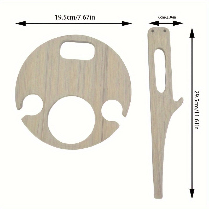 Portable Beach wine Table - Wooden Detachable base for portability