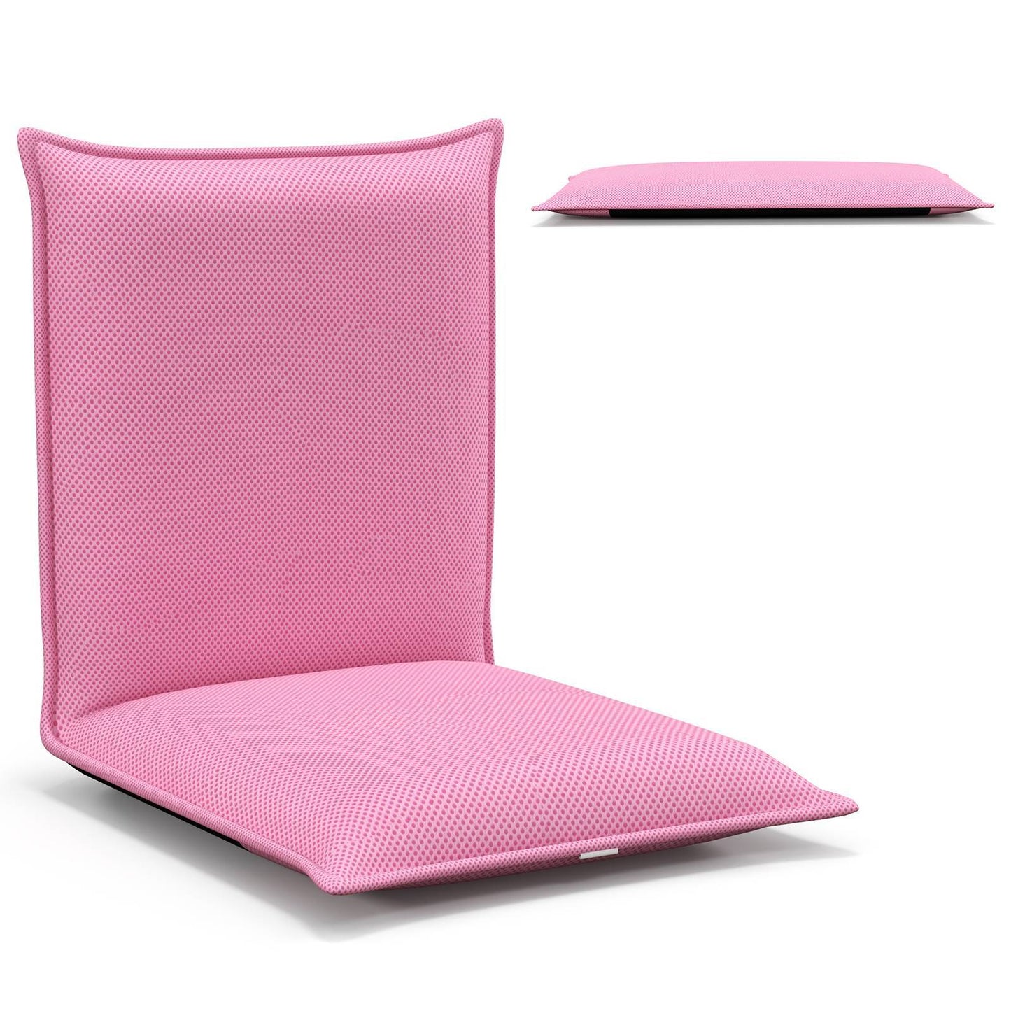 TANGKULA Lazy Sofa Bed Floor Chair Foldable Floor Chair w/Reclining Function Pink