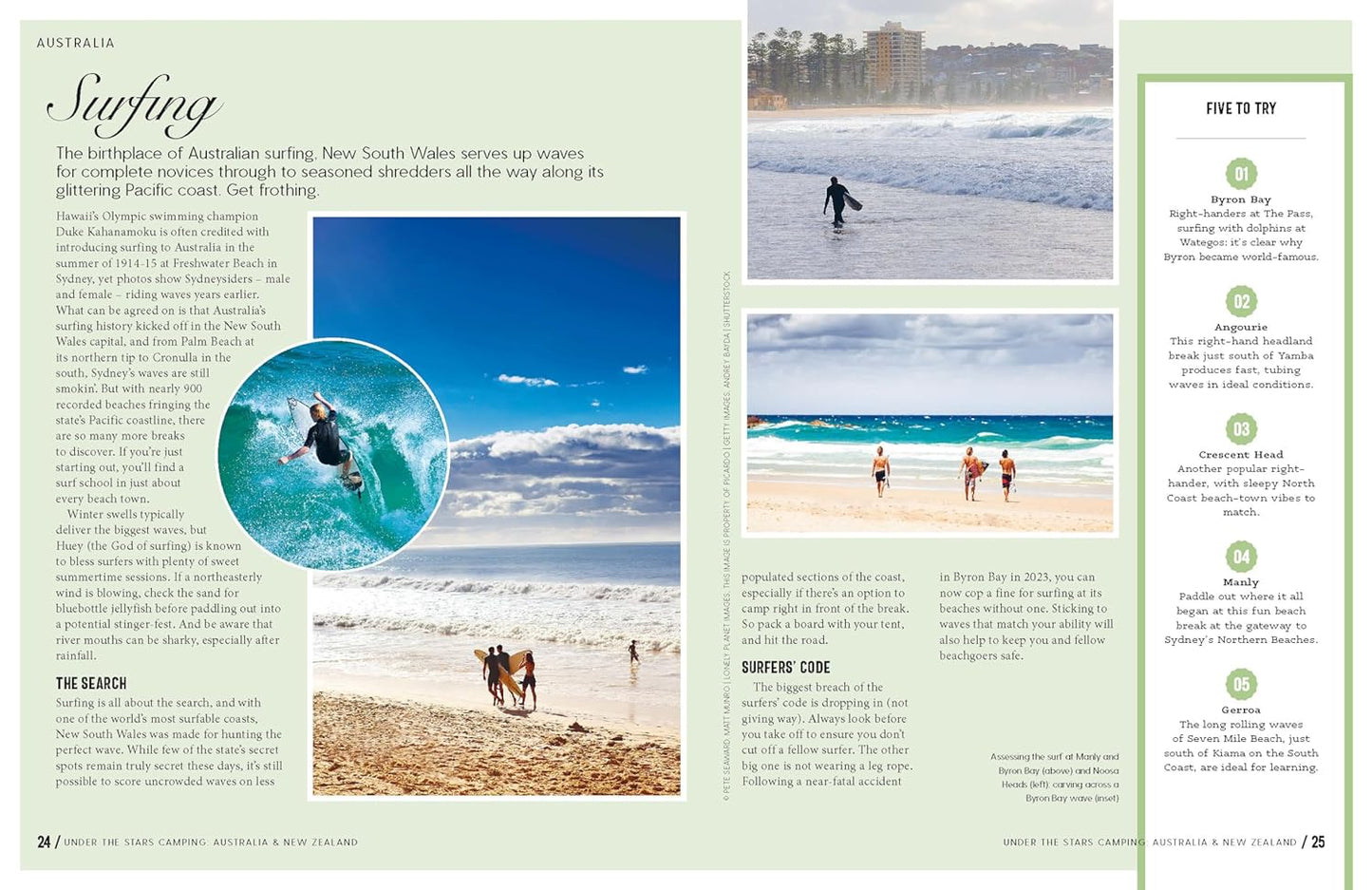 Lonely Planet under the Stars Camping Australia and New Zealand