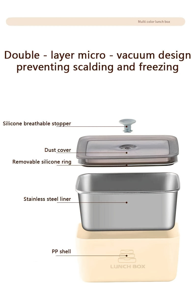 304 Stainless Steel Storage Containers with Clip-On Lids