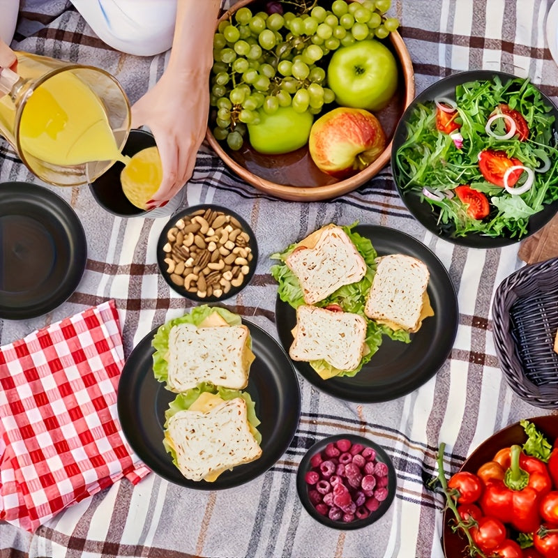 16pcs Wheat Straw Dinnerware Set - Unbreakable!!