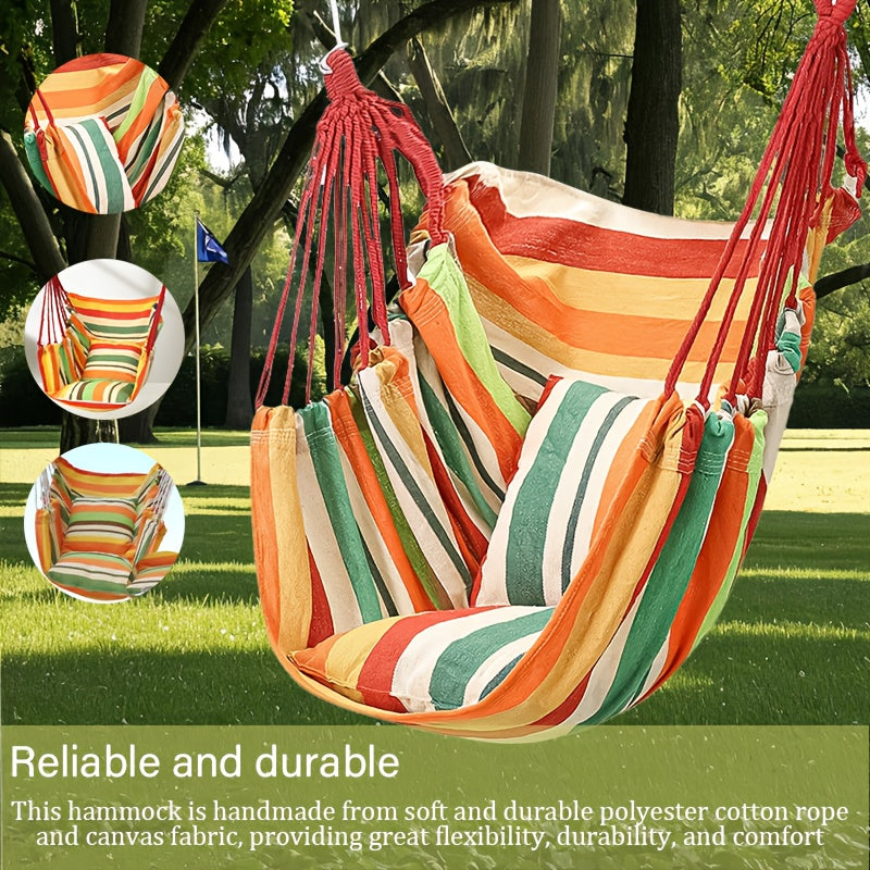 Hammock Hanging Chair With Double Pillows Included, Capable Of Bearing 200kg!!!