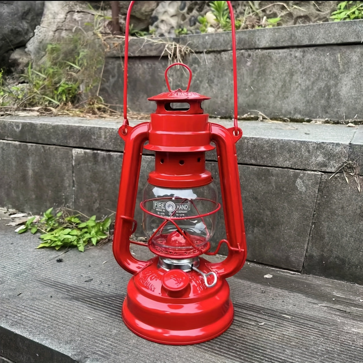 2 X Retro Outdoor Fuel Lamps - Matte Metal Finish - Add nostalgia to your Camping trip