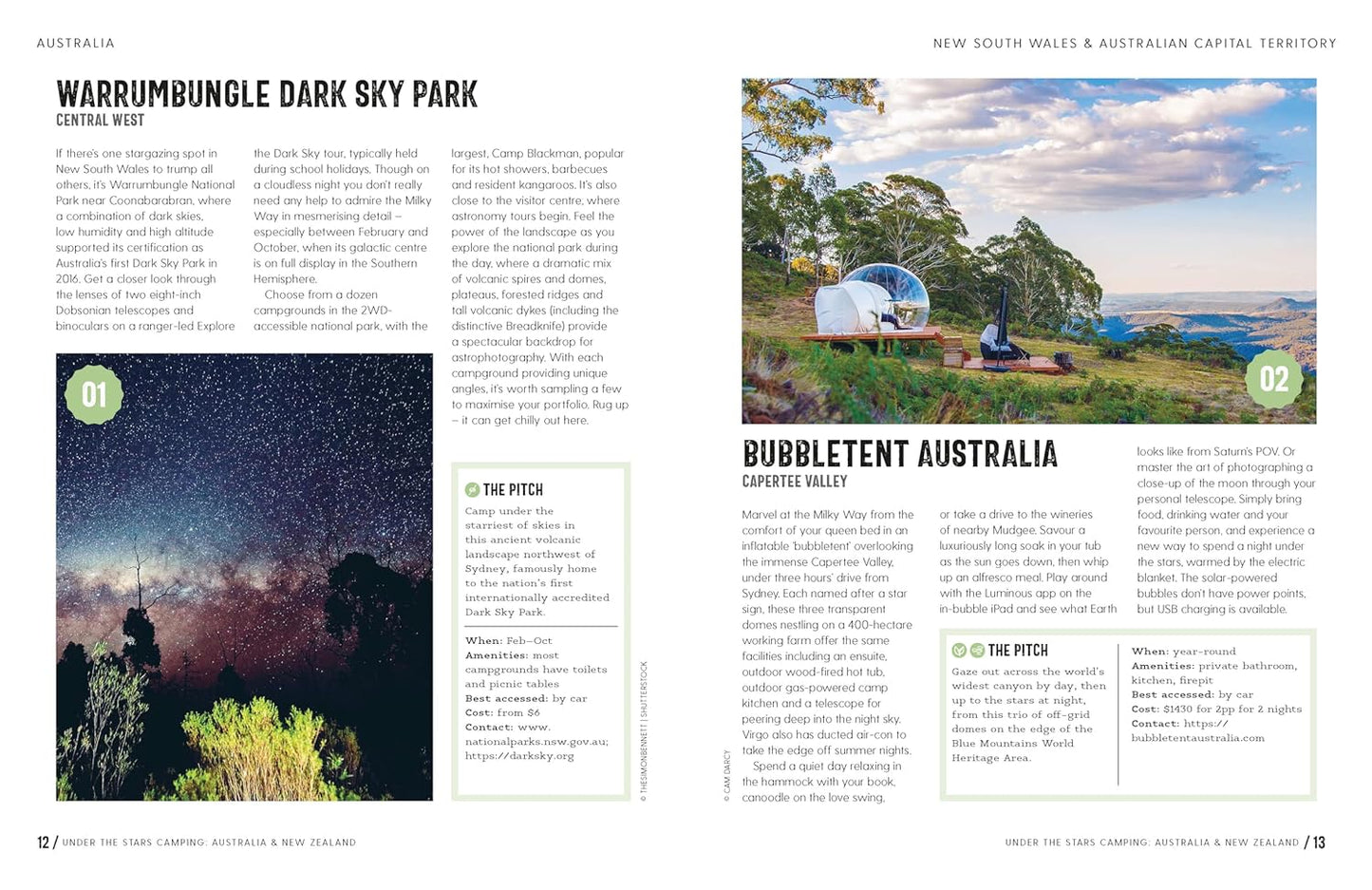 Lonely Planet under the Stars Camping Australia and New Zealand