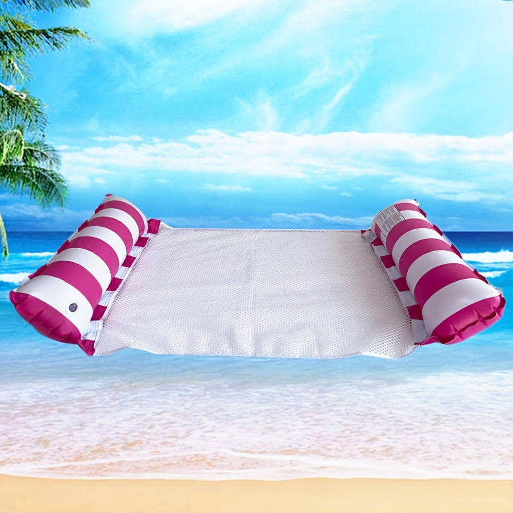 PVC Inflatable Floating Hammock, Double-Sided Pool Floatie