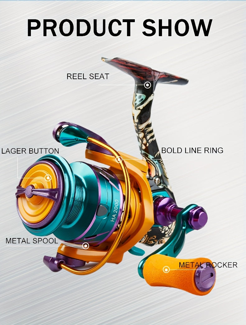 a High-Performance Spinning Reel Featuring a 5.2:1 Gear Ratio And a Maximum Drag of 8KG