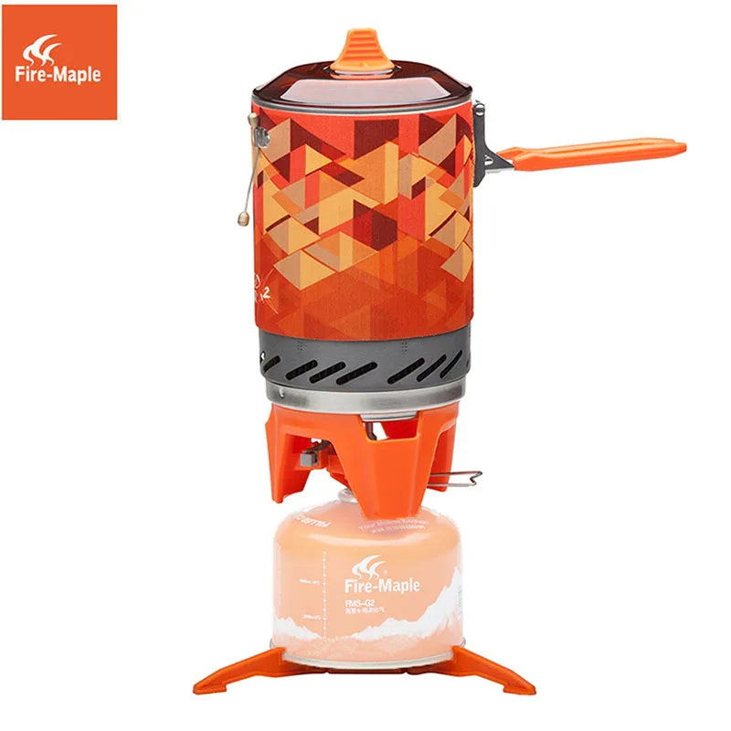 Fire Maple X2 Outdoor Gas Stove Burner Tourist Portable Cooking System with Heat Exchanger Pot FMS-X2 Camping Hiking Gas Cooker