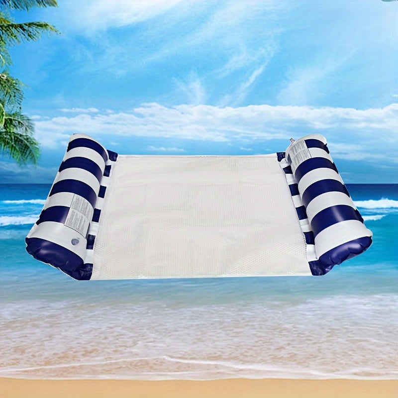 PVC Inflatable Floating Hammock, Double-Sided Pool Floatie