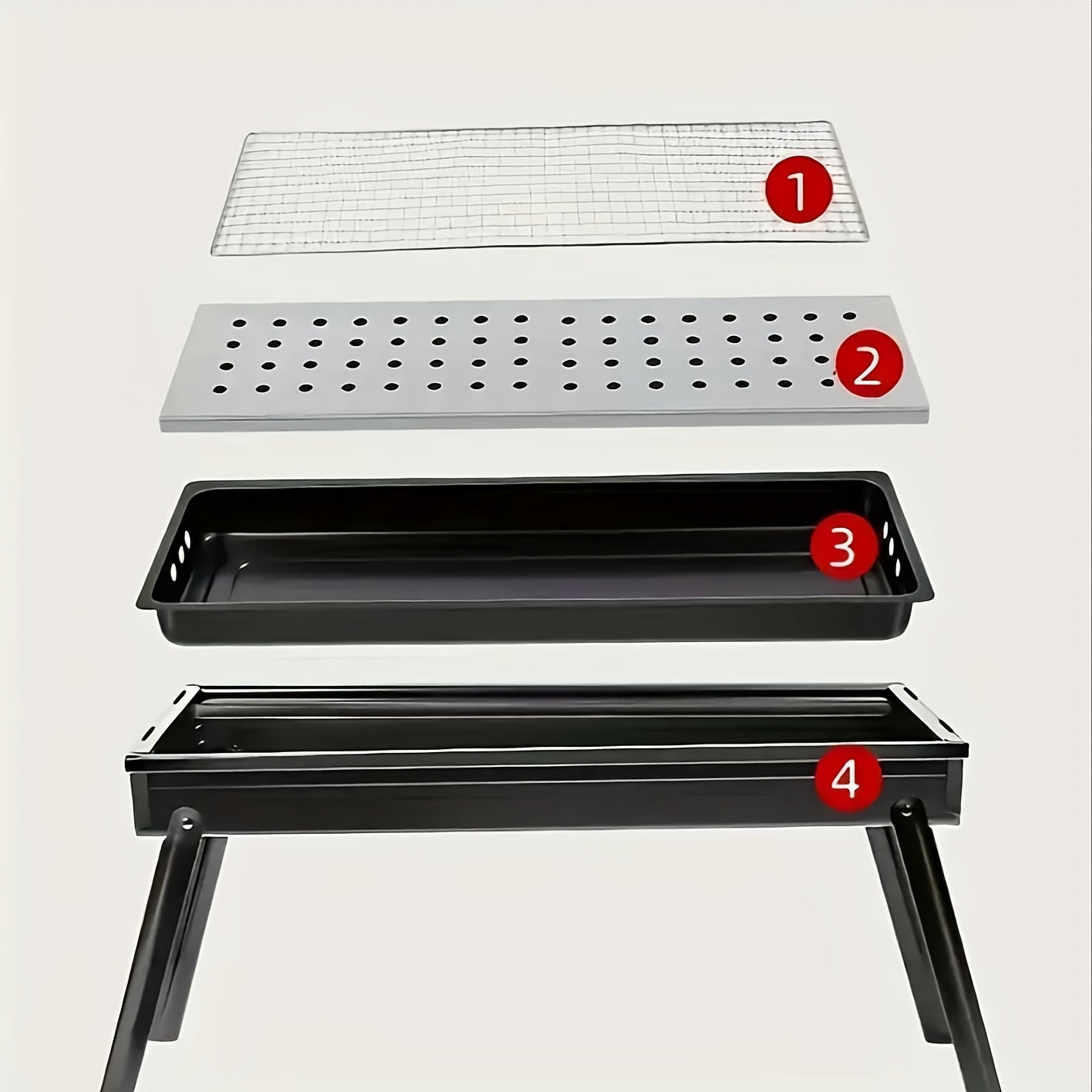 Compact And Collapsible Barbecue Grill