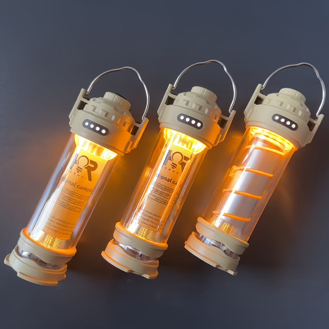 Durable LED Camping Lantern with Touch Sensor - Rechargeable
