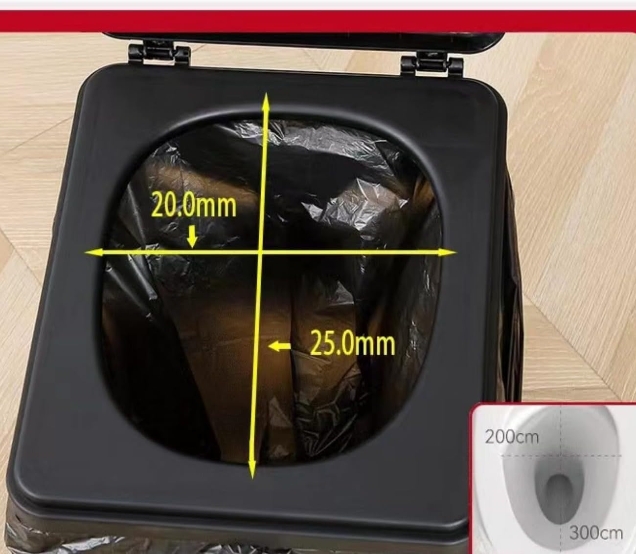 Portable Camping Folding Toilet with Lid,Travel Potty Plastic for Adults, Extra Large Portable Travel Toilet for Car,Hiking,Beach and Grey