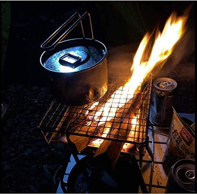 CAMPINGMOON Camping Grill Portable Tabletop Charcoal Grill Small Size Stainless Steel X-MINI