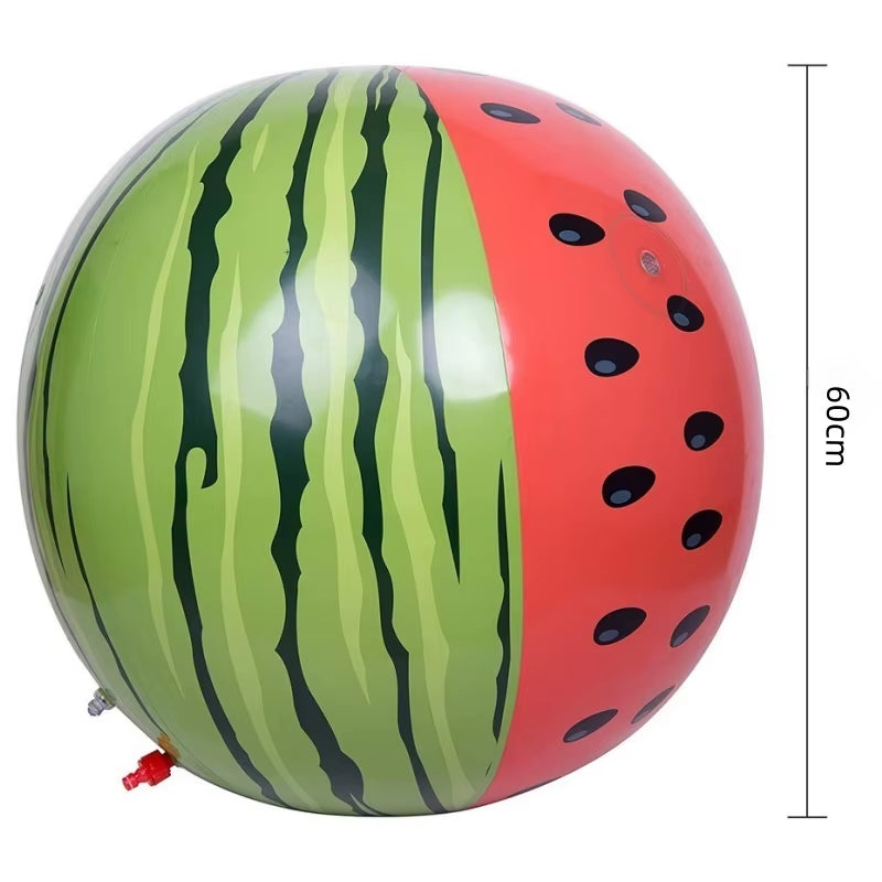 60Cm PVC Inflatable Watermelon Ball Water Spray Outdoor Garden Toys Summer Party Beach Themed Kids Birthday Party Decor Supplies