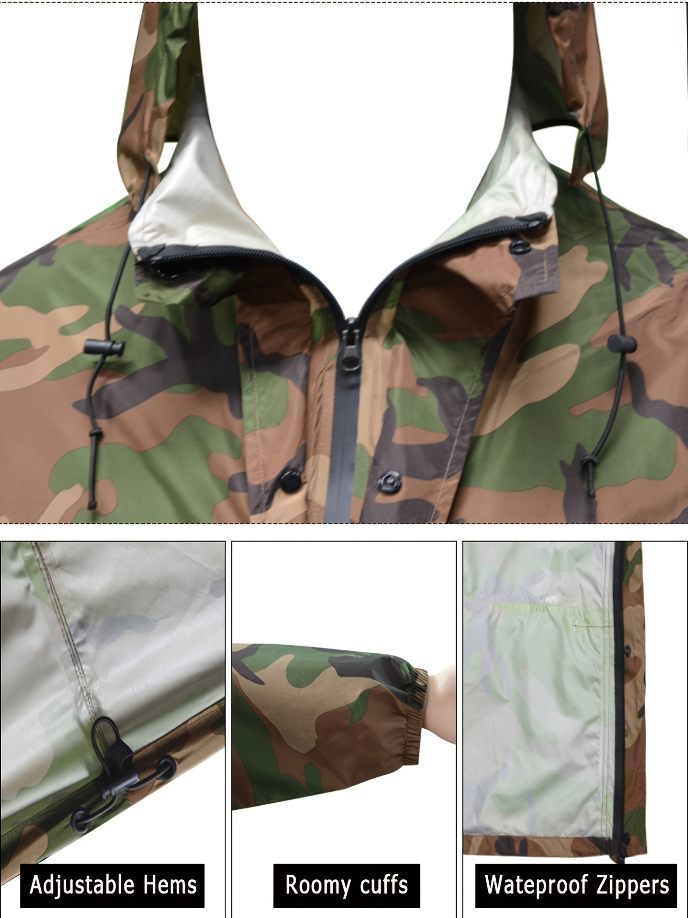 Top and Pants Raincoat Set ! windproof - Lightweight and Breathable + unisex