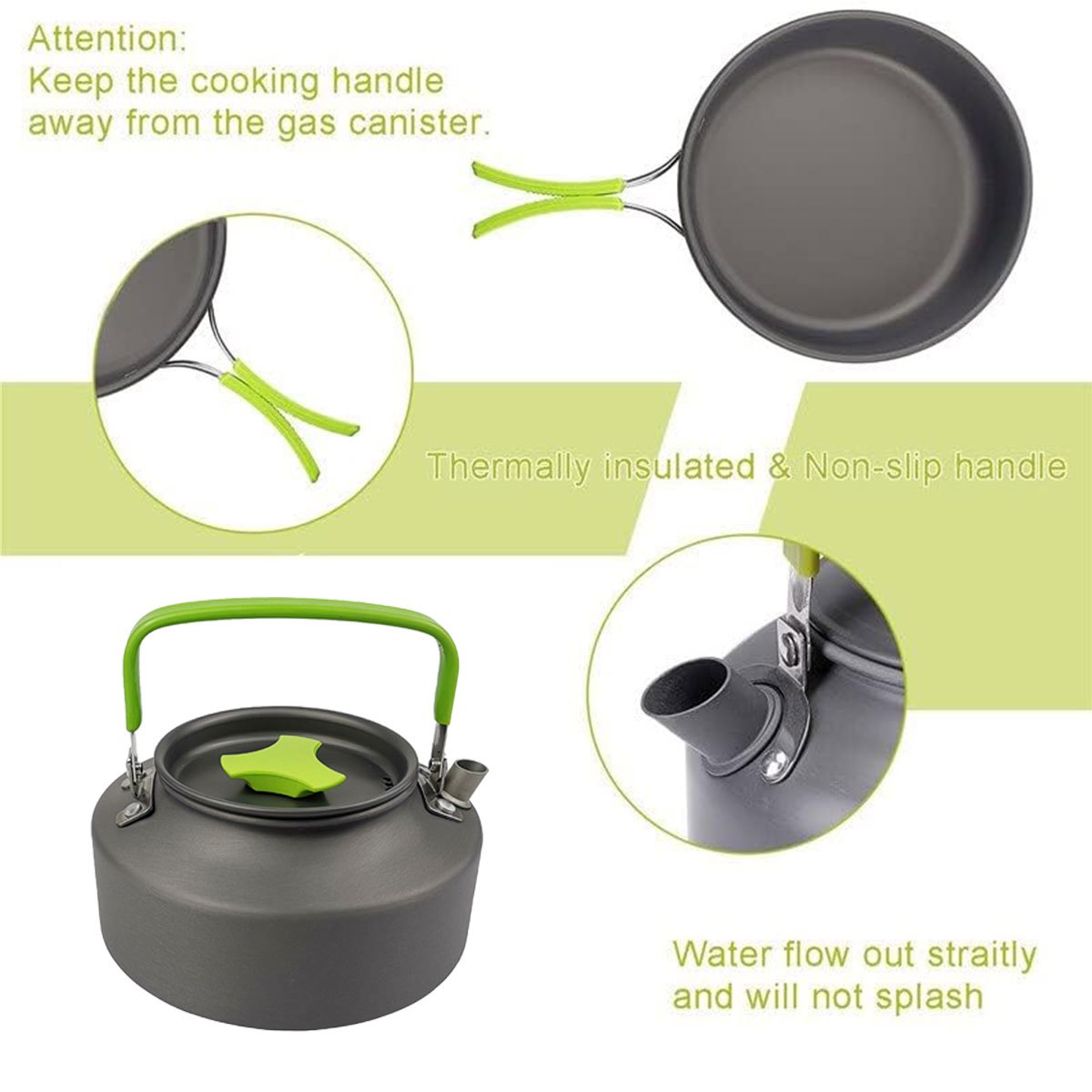 Portable Cookware | 304 Stainless Steel, Foldable and Stackable
