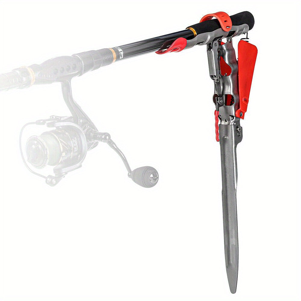 Stainless Steel Adjustable Fishing Rod Holder - Automatic Spring Action!!