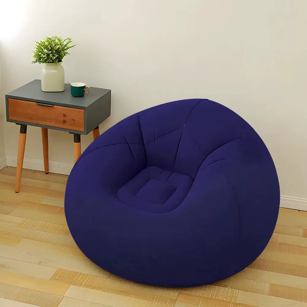 Lazy Inflatable Sofa Chairs Indoor Bedroom Lounge Bean Bag Chair Inflatable Sofa Portable Folding for Outdoor Camping Chair Sofa