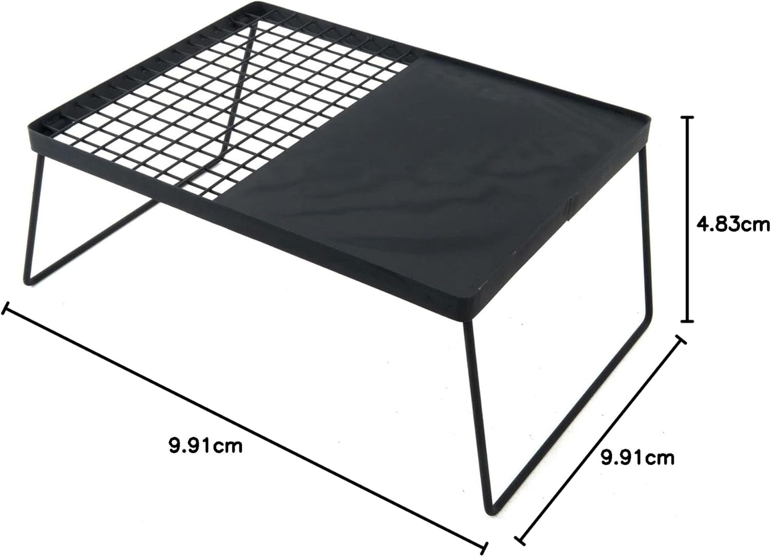 BBQ Plate Folding Portable Hotplate Camping Grill Coated Steel