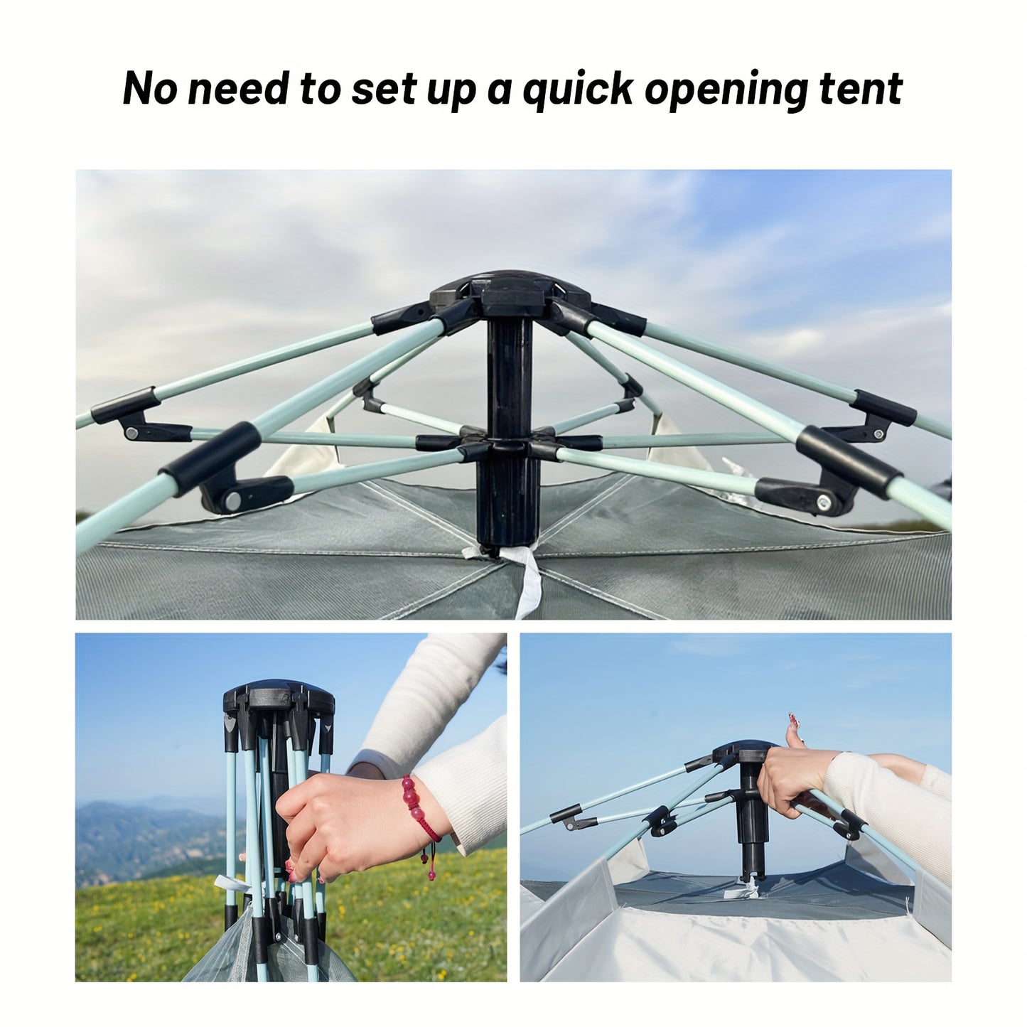 Instant Pop-Up Camping Tent, Lightweight & Super Portable for Backpacking Hiking