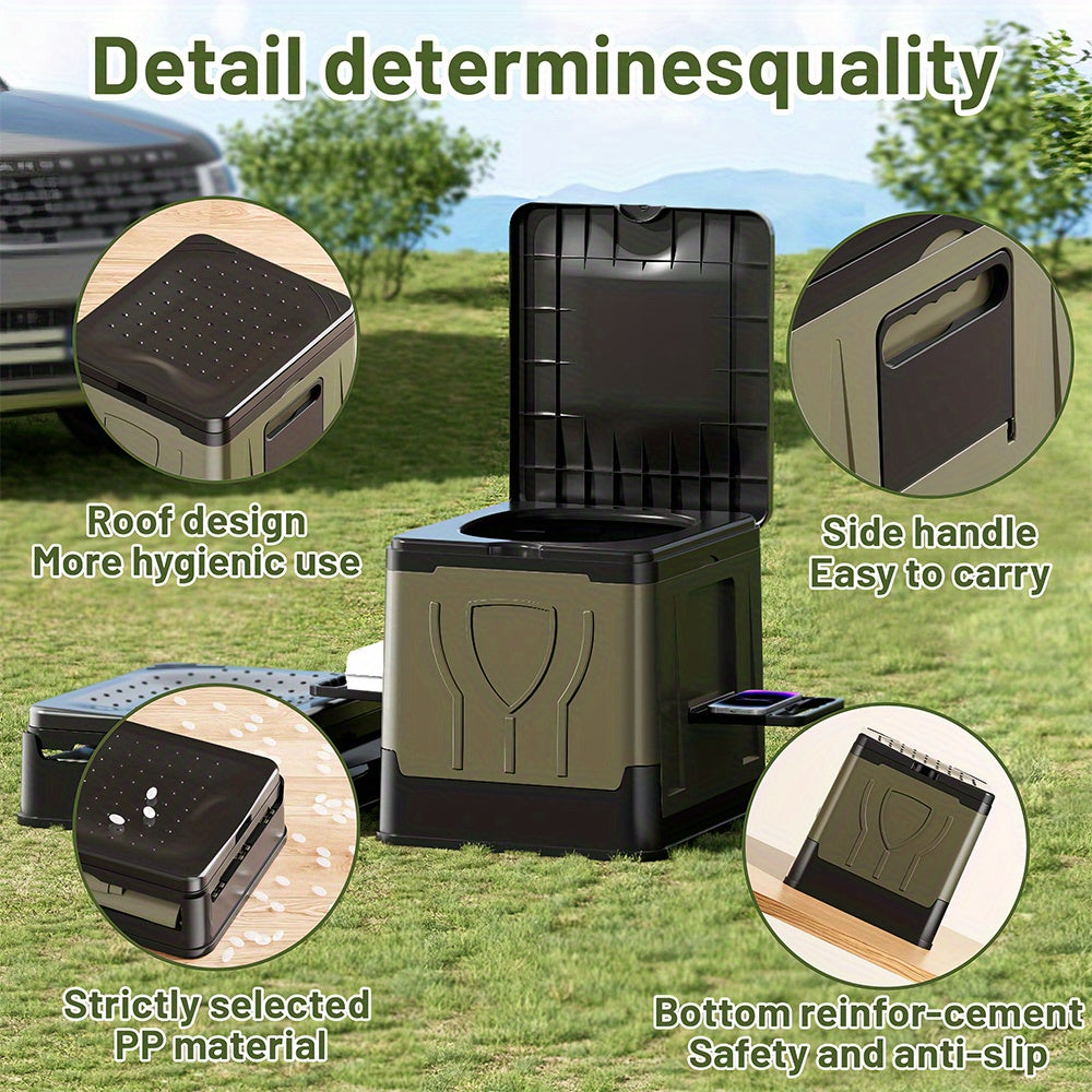 30L Foldable Portable Toilet, Compact & Portable